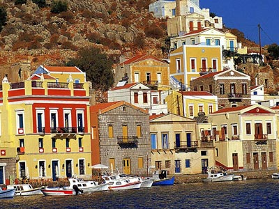 The elegant abodes of Symi